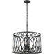 Arelyn 4 Light 18 inch Matte Black Indoor Pendant Ceiling Light